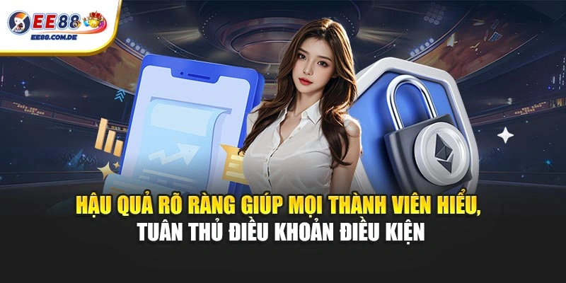 Hậu quả rõ ràng giúp mọi thành viên hiểu, tuân thủ điều khoản điều kiện
